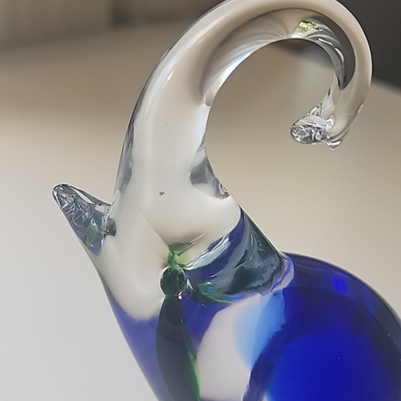 Vintage 1960's Handblown Murano, Italy Art Glass Elephant Figurine 5.5" - Picture 5 of 8